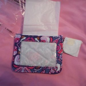 NEW Vera Bradley Campus Double ID Magenta Medallion NWT